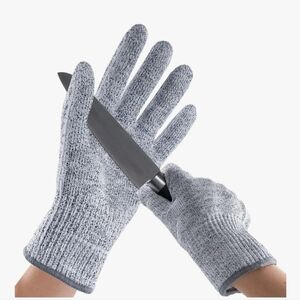 Amdanda Cut-Resistant Gray Gloves Sz 8/M NIP
